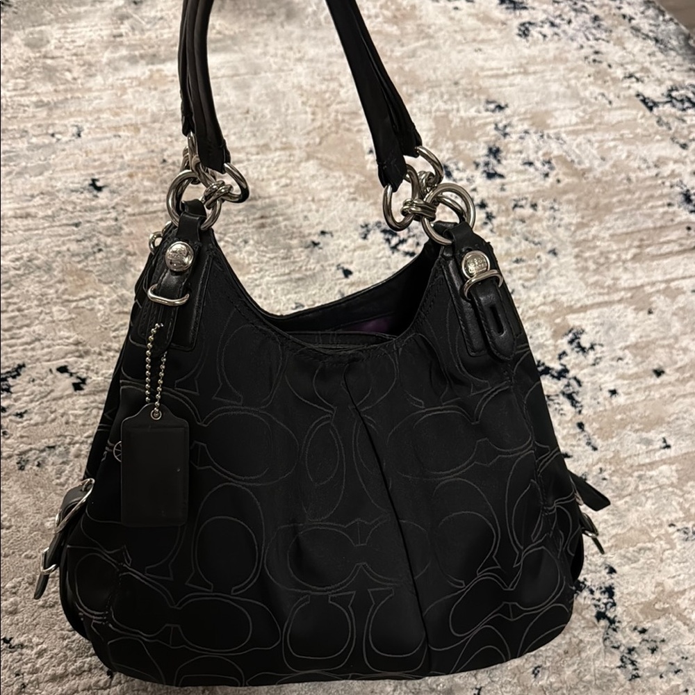 Vintage Coach Black Shoulder Bag